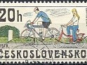 Czech Republic 1979 Bicycles 20 H Multicolor Scott 2255. Checoslovaquia 1979 2255. Uploaded by susofe